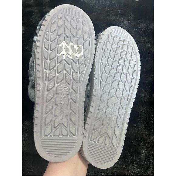 Koolaburra Abstract Fluff Slippers Starleen Pebble Leopard 9 - Picture 6 of 6